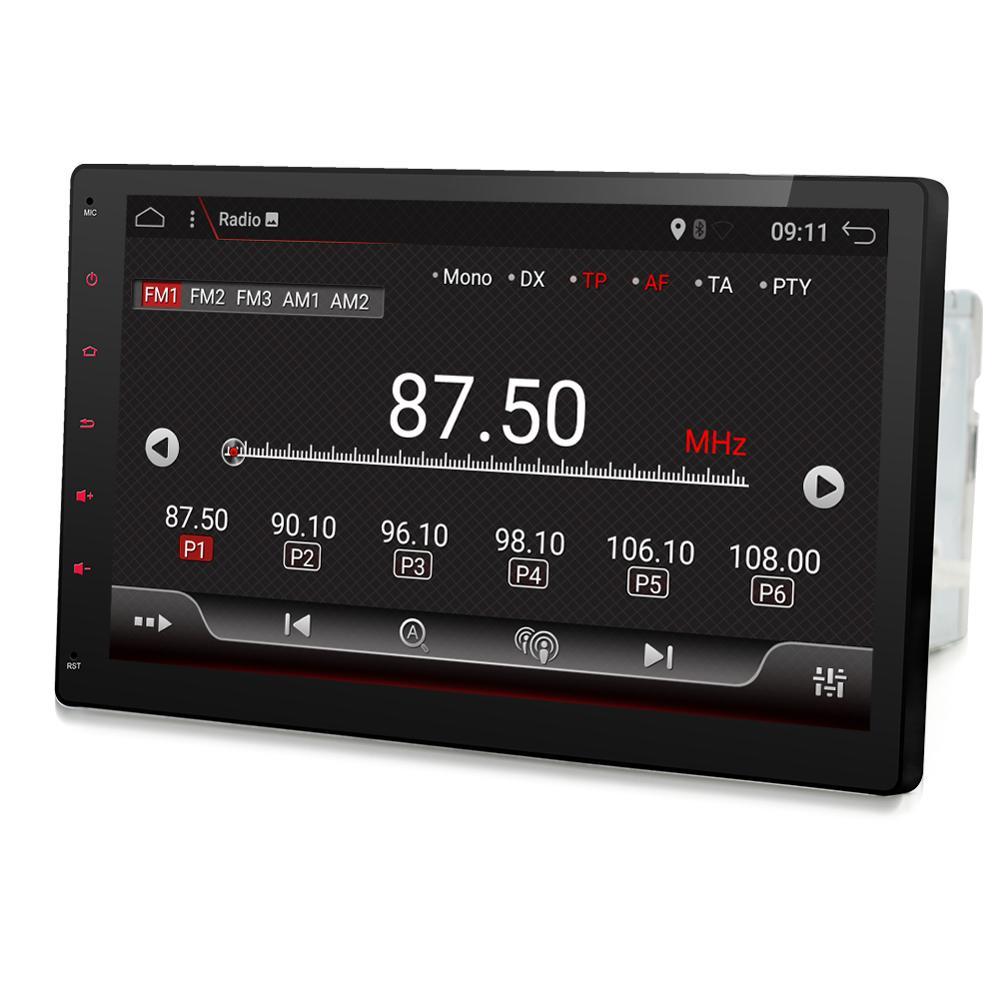 Eunavi Universal Car Radio Multimedia Player 2din Headunit Android 10 PX6 RK3399 10.1'' GPS Navigation WIFI Bluetooth USB 2 Din
