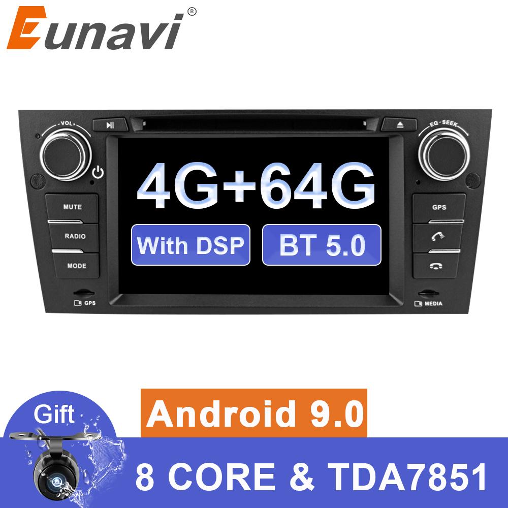 Eunavi 7'' Android 9 Car Multimedia player For 3 Series BMW E90 E91 E92 E93 318 320 325 Auto radio dvd stereo gps 4G 64G TDA7851