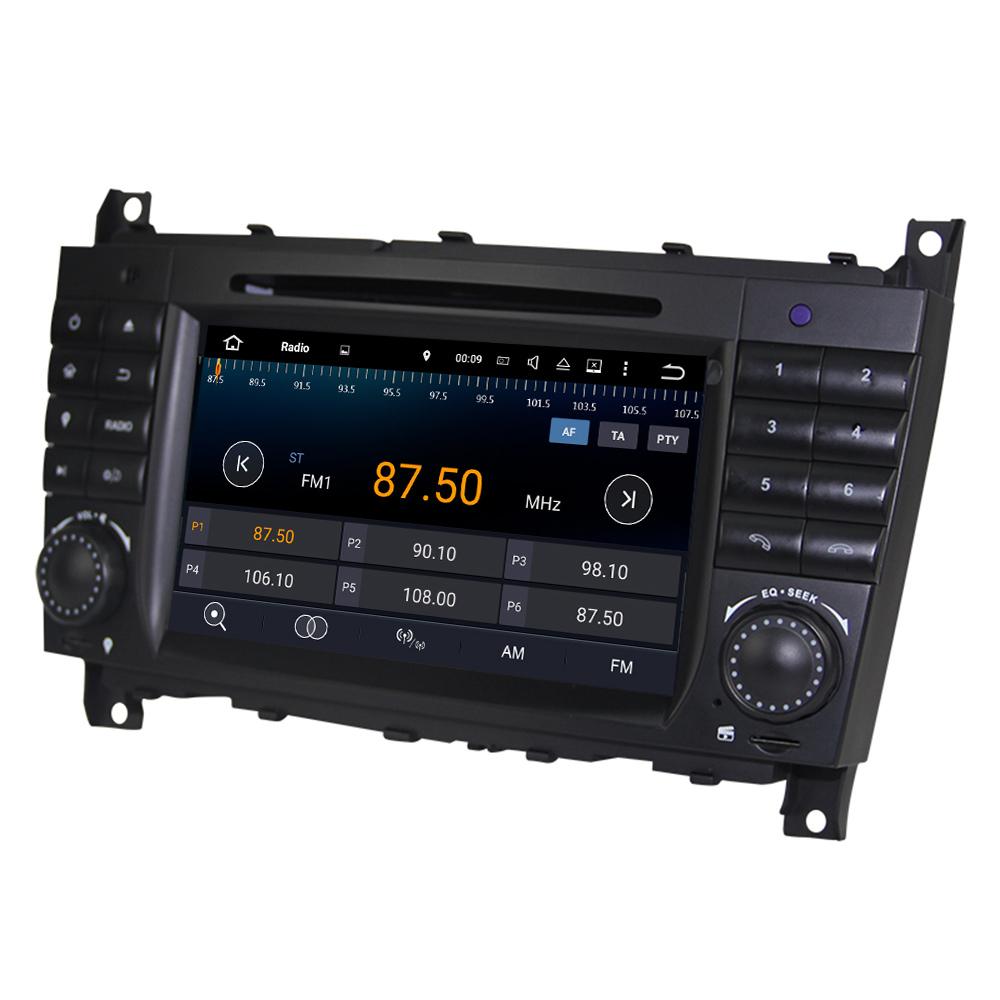 Eunavi 2 din Android 9 Car multimedia Dvd GPS Radio For Mercedes/Benz W203 W209 W219 W169 A160 C180 C200 C230 C240 CLK200 CLK22