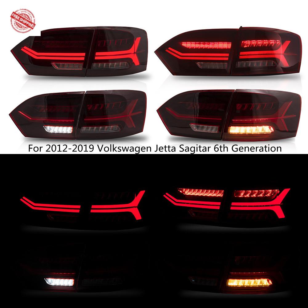 VLAND Tail Lights Assembly For 2012-2019 Volkswagen Jetta Sagitar 6th Generation Tail Lamp For Sedan Sequential Turn Signal