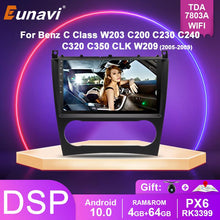 Load image into Gallery viewer, Eunavi 2 Din Car Multimedia Player For Mercedes Benz C Class W203 C200 C230 C240 C320 C350 CLK W209 2005-2009 GPS Auto Radio