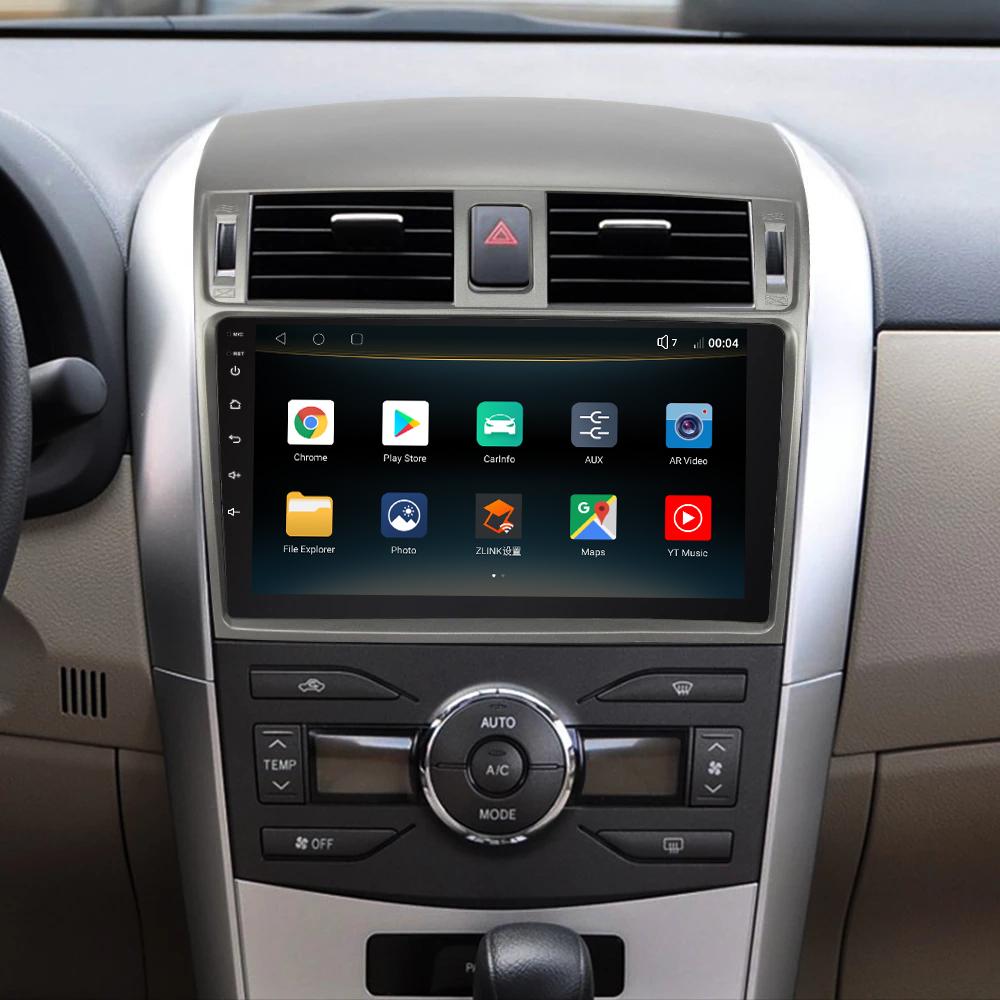 Eunavi Android 10 system car multimedia radio player for Toyota Corolla E140/150 2007-2011 autoradio stereo GPS PX6 4G 64GB 2DIN