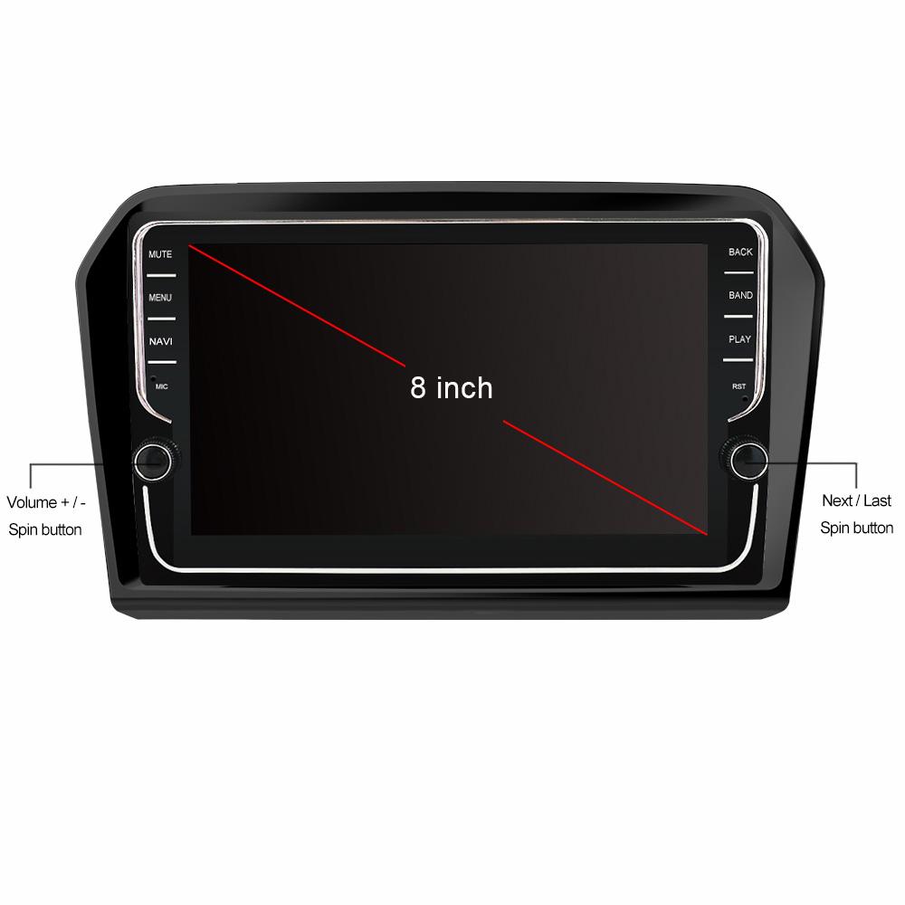 Eunavi 2Din Android 10 Car Radio GPS Stereo For VW Volkswagen JETTA 2012-2016 navigation multimedia 8 core 4GB 64GB TDA7851