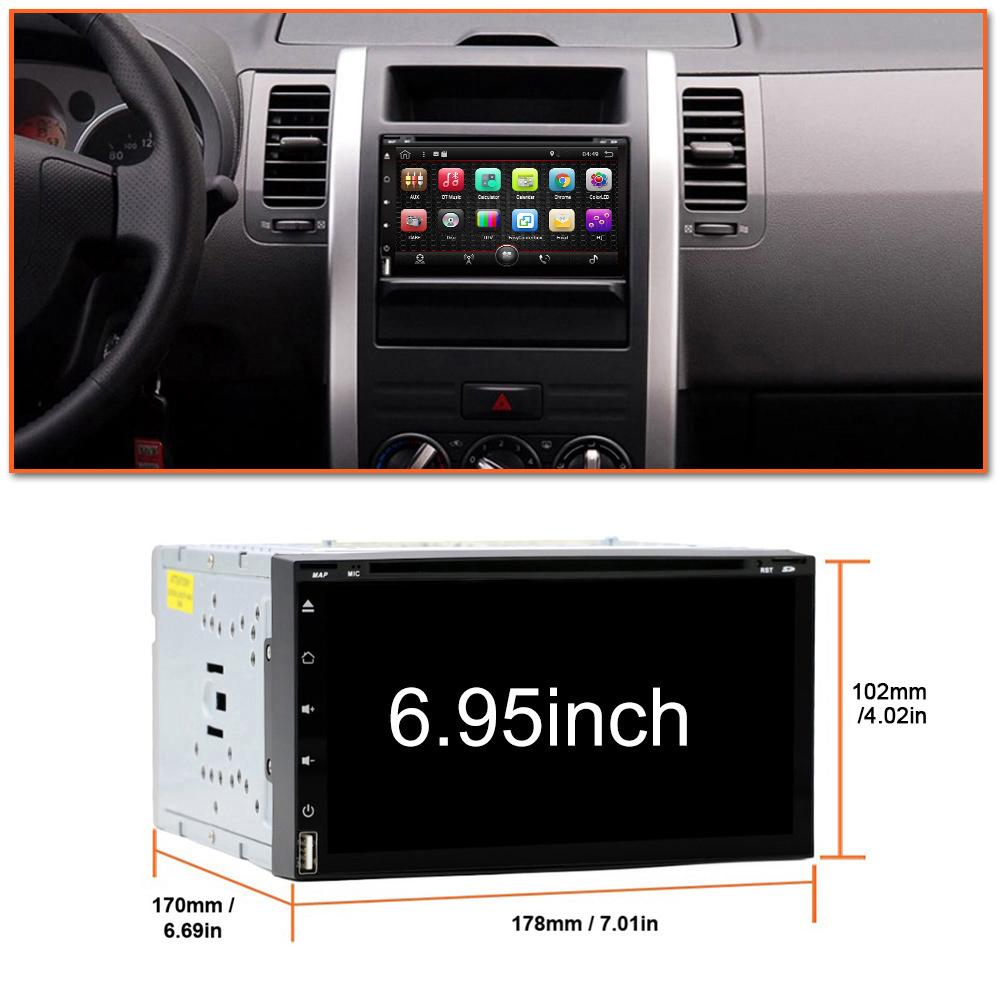 Eunavi 2 din android car dvd multimedia player universal 2din auto radio stereo GPS Navigation headunit in dash usb FM WIFI