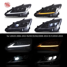 Cargar imagen en el visor de la galería, VLAND Headlamp Headlight Assembly fit for LEXUS 2006-2013 IS250 IS350/2008-2014 IS F/2010-2015 SEDAN C CF Full LED Headlamp with