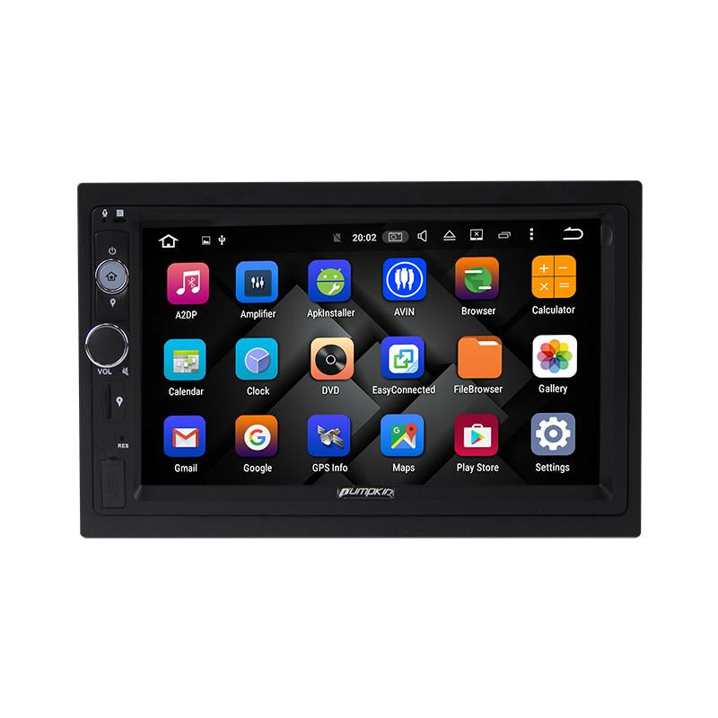 Eunavi 2din 7'' Android 9.0 System Universal Car Radio Audio Stereo player GPS Navigation two Din 1024*600 HD TDA7851 NO DVD