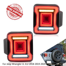 Load image into Gallery viewer, VLAND Car Accessories LED Tail Lights Assembly For Jeep Wrangler JL JLU 2018 2019 2020 Tail Lamp With Turn Signal Reverse Light