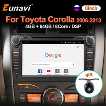 Load image into Gallery viewer, Eunavi 2 Din Android 10 Car DVD For Toyota Corolla 2006 - 2013 Multimedia Video Player 4G 64G DSP GPS Navi car radio stereo 2din