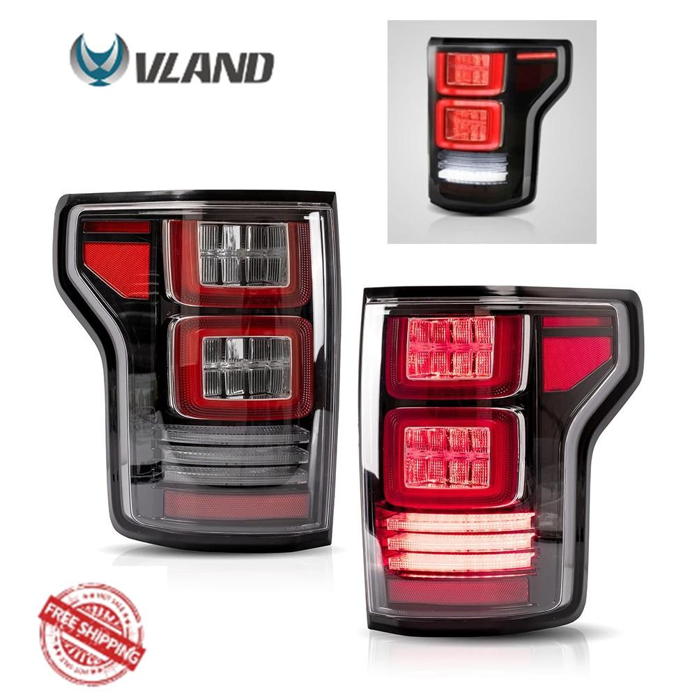 VLAND Tail Lights Assembly For Ford F-150 2018 2019 Taillight Tail Lamp With Turn Signal Reverse Lights LED DRL Light
