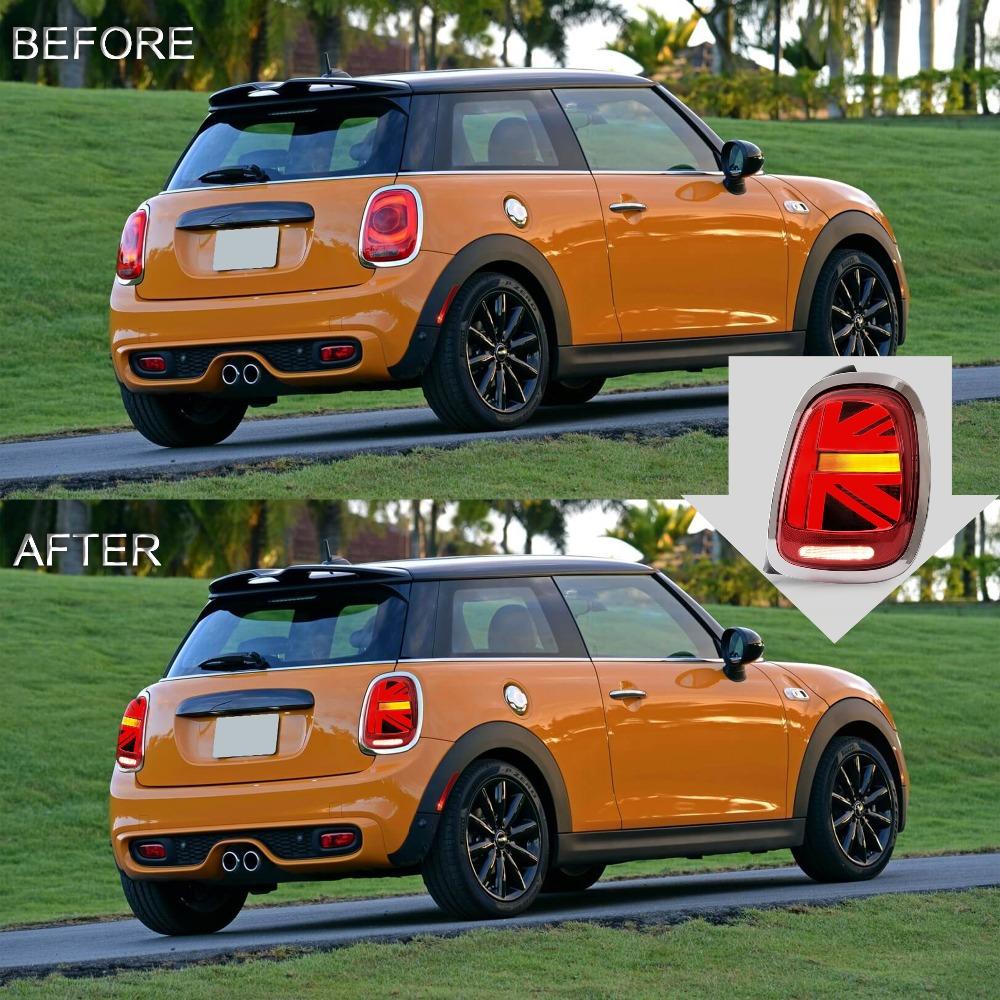 VLAND Tail Lights Assembly For BMW MINI Cooper F55 F56 F57 2014-2020 Tail Lamp With Turn Signal Reverse Lights LED DRL Light