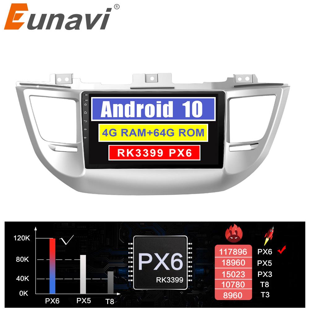 Eunavi Android system 2 din car multimedia radio player for Hyundai Tucson IX35 2014-2016 gps navigation headunit 4G 64GB no dvd