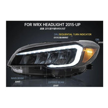 Load image into Gallery viewer, VLAND manufacturer For WRX 2015-UP with Squential Indicator in reflective net beam design Plug And Play