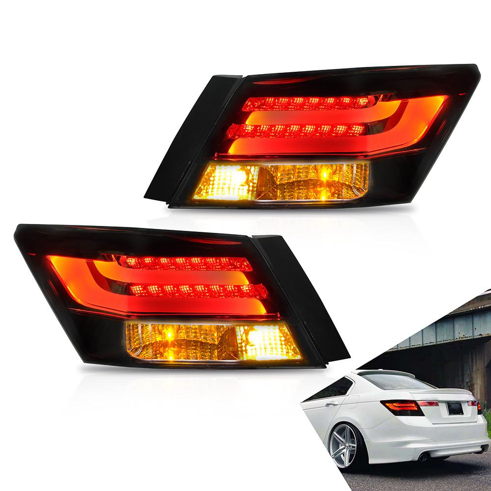 VLAND Tail Lights Assembly For Honda Accord 2008-2013 Taillight Tail Lamp With Turn Signal Reverse Lights LED DRL Light