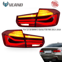 Load image into Gallery viewer, FAST Delivery VLAND Tail Lights Assembly For 12-18 BMW 3 Series F30 F80 2013-2018 LED Tail Lamp With Turn Signal Reverse Lights