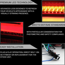 Cargar imagen en el visor de la galería, VLAND Tail Lights Assembly For Mitsubishi Lancer EVO X 2008-2019 RED Tail Lamp Assembly With Sequential Turn Signal Full LED