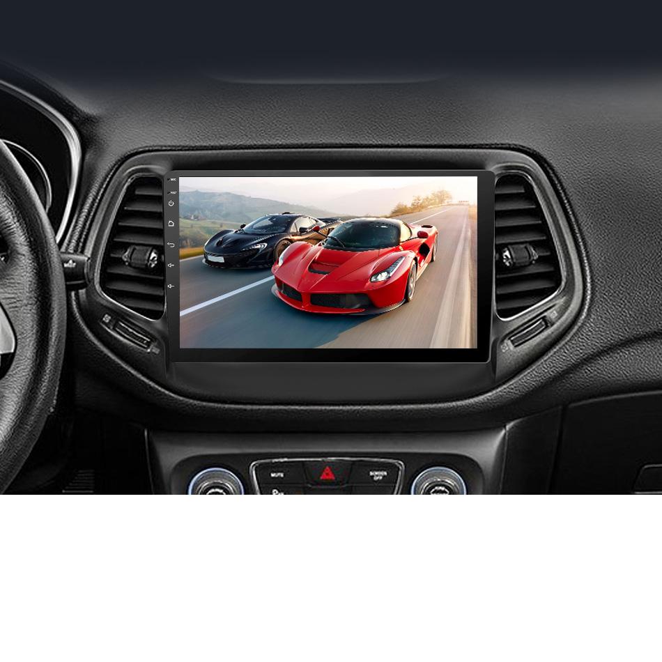 Eunavi Car Radio GPS For Jeep Compass 2017 2018 2019 Android 11 4G DSP 8Core 2 Din Carplay 128G Multimedia Player Navigation DVD