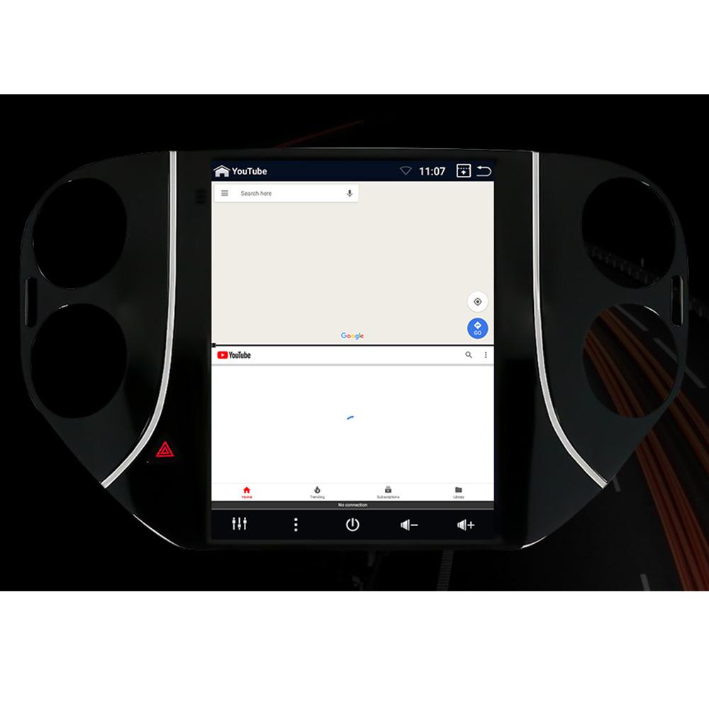 Eunavi 2 Din Android Car Radio For Volkswagen VW Tiguan 1 NF 2006-2016 Multimedia Video Player Vertical Tesla screen GPS WIFI