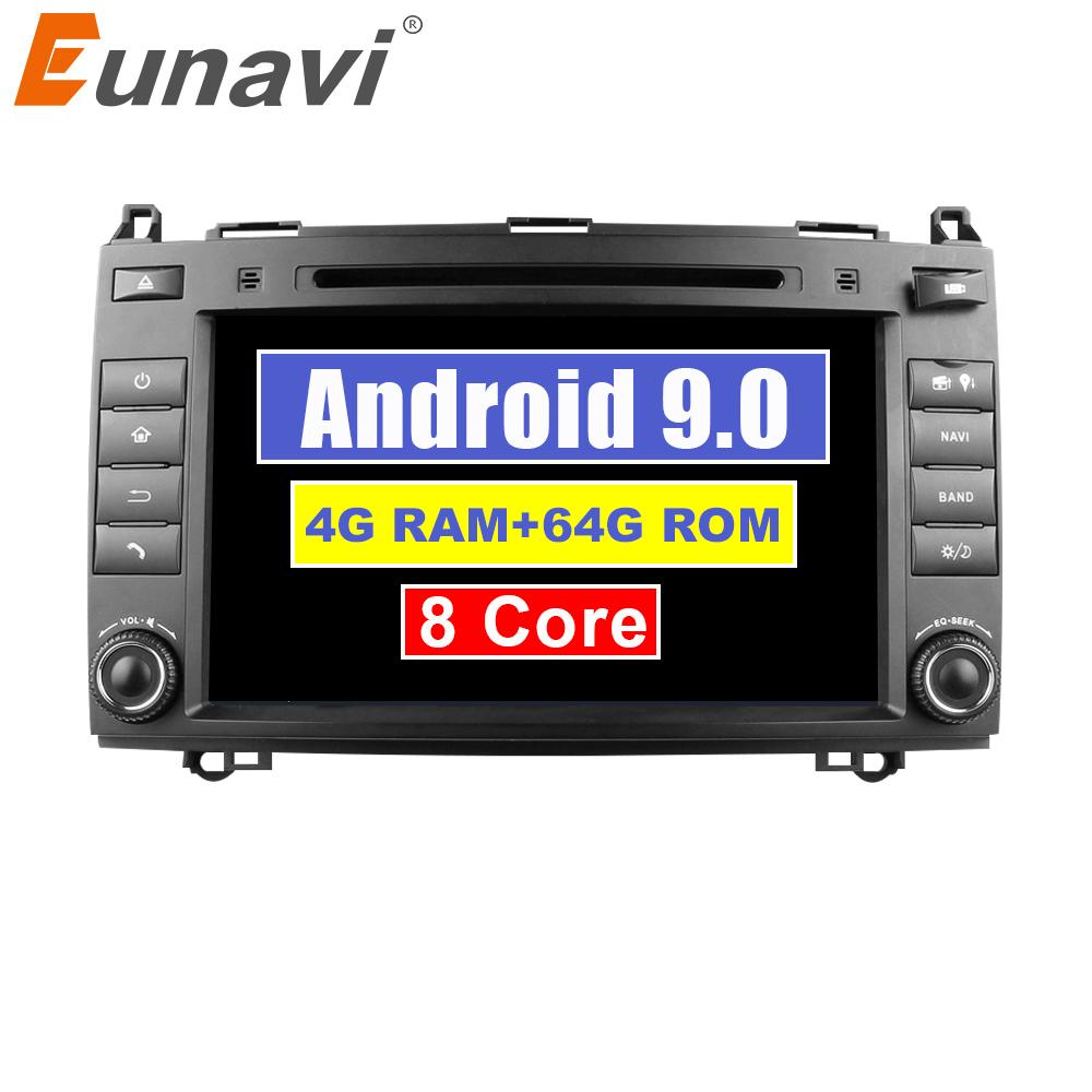 Eunavi 2 Din Android 9 Car multimedia DVD Radio GPS For Mercedes/Benz C Class W203 2004-2007 C200 C230 C240 C320 C350 CLK W209