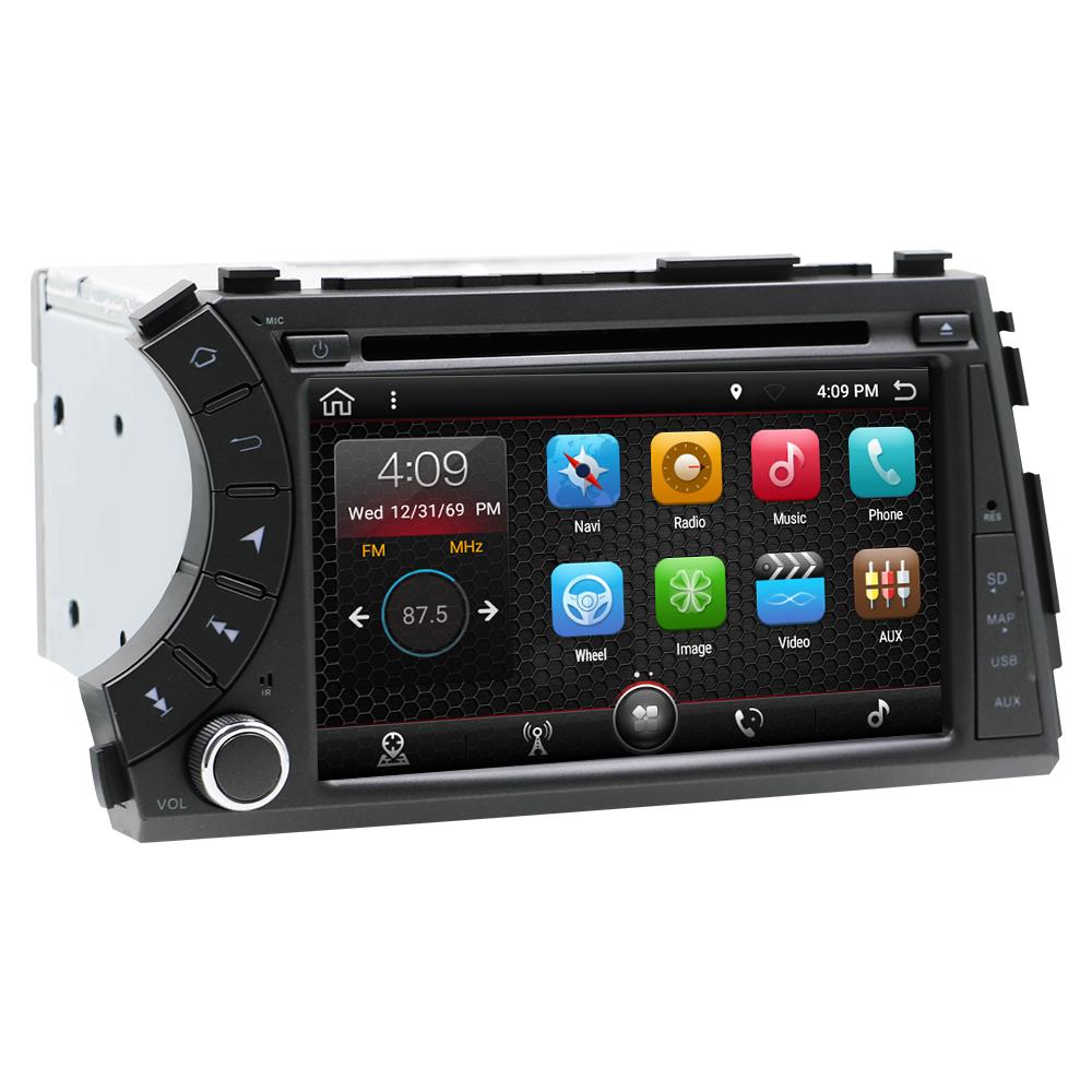 Eunavi 2 din Car multimedia player for Ssang yong Ssangyong Actyon Kyron Android system 2din DVD radio stereo 7'' WIFI