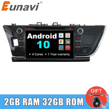 Load image into Gallery viewer, Eunavi 9 inch 2 Din Android 10 Car DVD for Toyota Corolla 2013 2014 radio multimedia 2din GPS touch screen 1024*600 Stereo