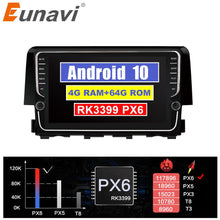 Load image into Gallery viewer, Eunavi 2 DIN Android 10 Car GPS headunit For Honda Civic 2016 2017 2018 radio stereo multimedia player 4G 64G TDA7850 NO DVD