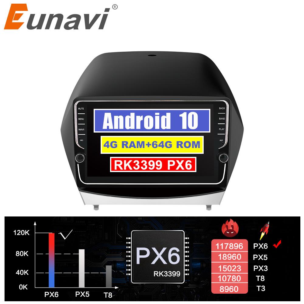 Eunavi 2 Din Android Car Radio dvd multimedia Player For Hyunda Ix35 2010-2015 Video GPS Navigation no cd 2din headunit 4G 64G