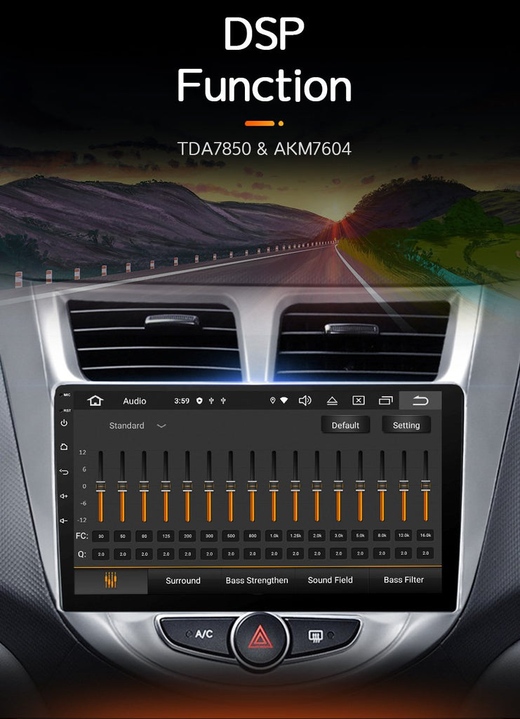 Eunavi 2 Din Android 11 Car Radio Multimedia Video Player For Hyundai Solaris Accent Verna 2010 - 2016 2Din DVD Head unit GPS