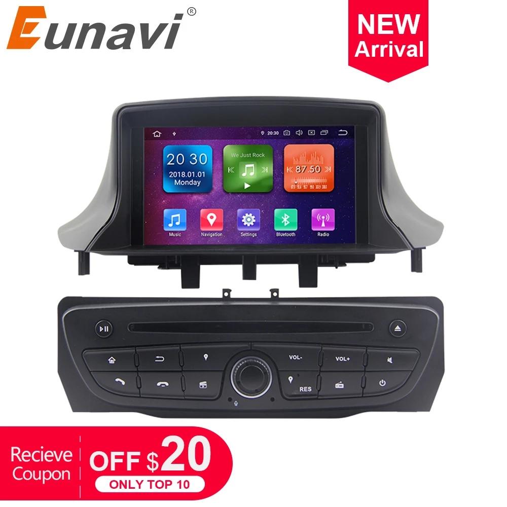 Eunavi 1 Din Android 9 Car Radio Stereo Multimedia For Renault Megane 3 Fluence 2009-2015 GPS TDA7851 4G 64GB MP3 players RDS BT