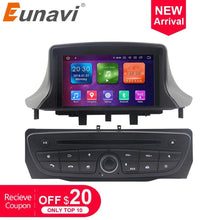 Load image into Gallery viewer, Eunavi 1 Din Android 9 Car Radio Stereo Multimedia For Renault Megane 3 Fluence 2009-2015 GPS TDA7851 4G 64GB MP3 players RDS BT