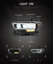 Load image into Gallery viewer, Vland Headlamp Assembly For Toyota Tacoma 2015 2016 2017 2018 2019 2020 Headlights Full LED Frontlight Day Running Lights