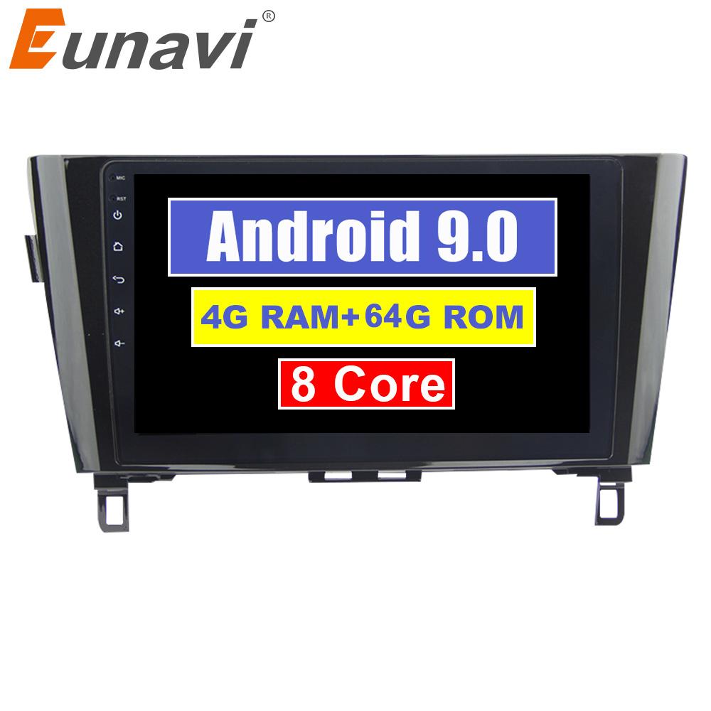 Eunavi 2 Din Android 9.0 Car Radio multimedia for Nissan X-Trail Qashqail 2014-2017 headunit Stereo GPS Navigation TDA7851 8core