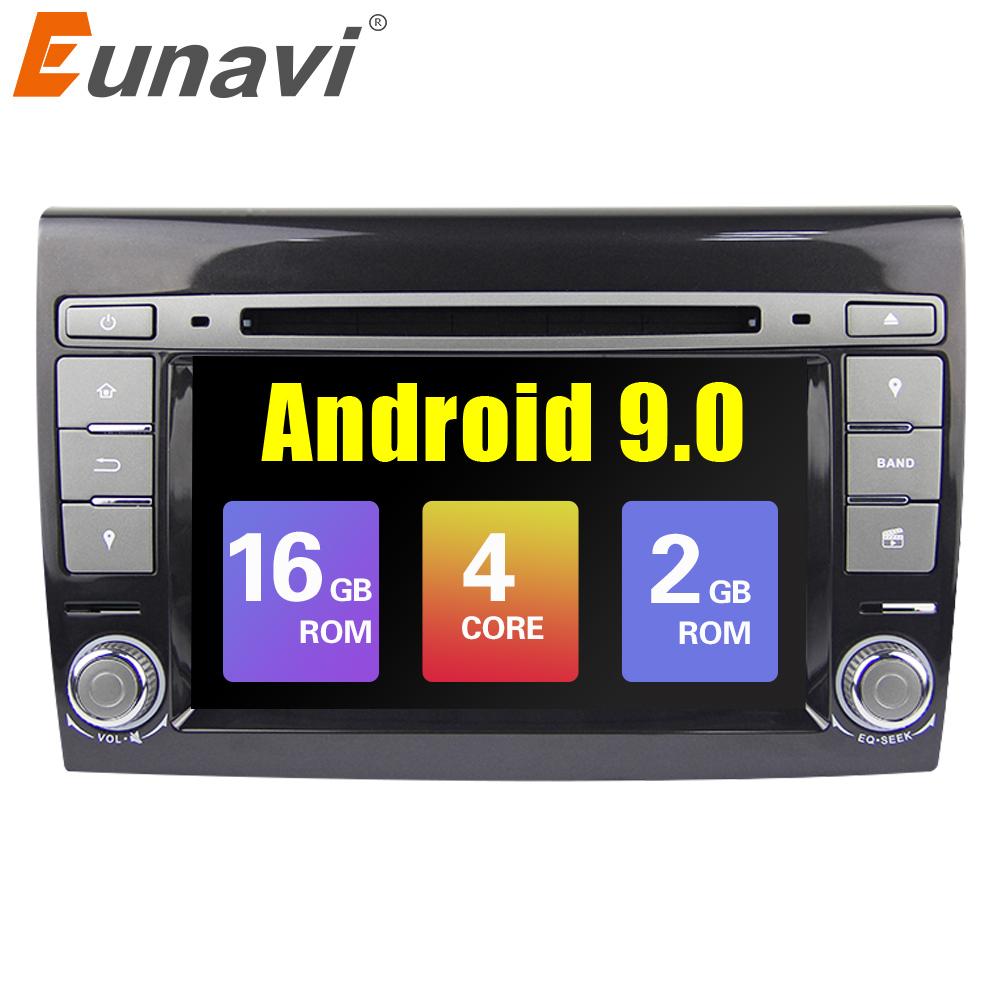Eunavi 2 Din Android 9 Car Multimedia player For Fiat/Bravo 2007 2008 2009 2010 2011 2012 DVD Automotivo GPS Radio 2 GB RAM WIFI
