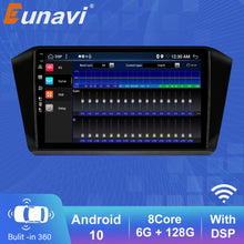 Load image into Gallery viewer, Eunavi 4GB 64GB 2 DIN Android 10 Car Radio Multimedia Video Player For VW Passat B8 Magotan 2016 2017 Head unit GPS Autoradio