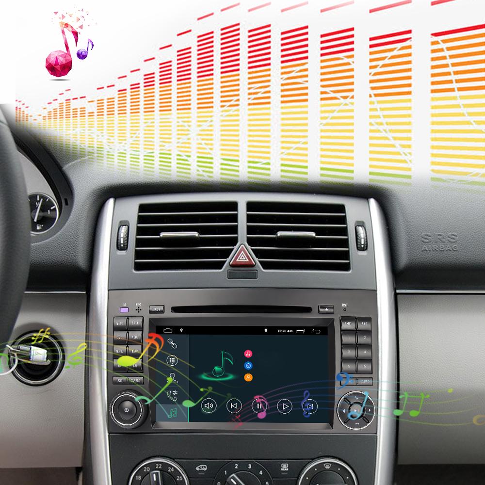 Eunavi 2 Din Android 10 Car Multimedia Player DVD Radio GPS Auto For Mercedes Benz B200 B class W245 B170 W209 W169 Sprinter DSP