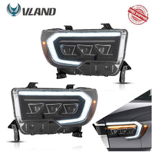 Load image into Gallery viewer, VLAND Car Lamp Assembly For Toyota Tundra 2007-2013/ For Toyota Sequoia 2008-2018 Full LED Headlight With Start-up Animation DRL