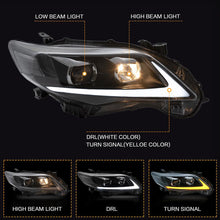 Load image into Gallery viewer, VLAND Headlamp Car Assembly Fit For Toyota COROLLA 2011 2012 2013 Headlight Full LED Headlamp With DRL Turn Signal Light