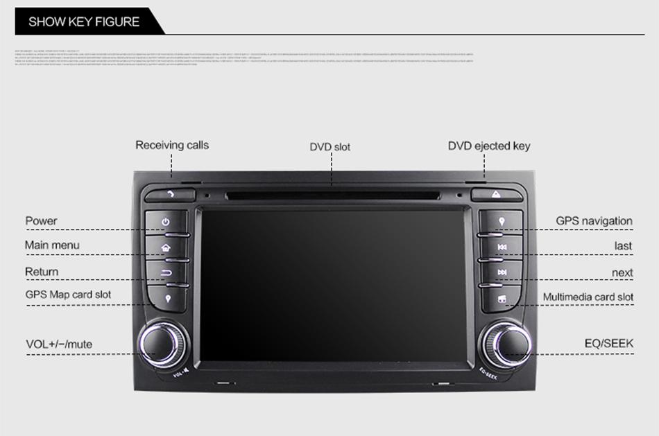 Eunavi 2 Din Android 9.0 Car DVD Radio GPS Navigation for Audi A4 S4 RS4 8E 8F B7 B9 Seat Exeo Auto pc multimedia stereo player