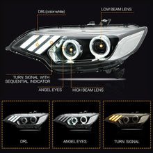 Laden Sie das Bild in den Galerie-Viewer, VLAND Headlamp Car Headlights Assembly For Honda Fit/Jazz 2014-2019 Headlight LED DRL With Moving Turn Signal Dual Beam Lens
