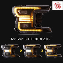 Load image into Gallery viewer, VLAND Headlamp Car Headlights Assembly for Ford F-150 2018 2019 Head light with moving turn signal Dual Beam Lens Plug-and-play