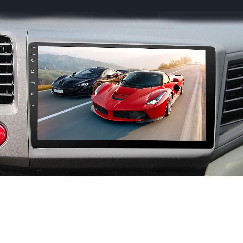 Eunavi 4G 64G Android 10 Car Radio Multimedia Video Player Navigation GPS For Honda Civic 2012-2015 2 din dvd raido PX6