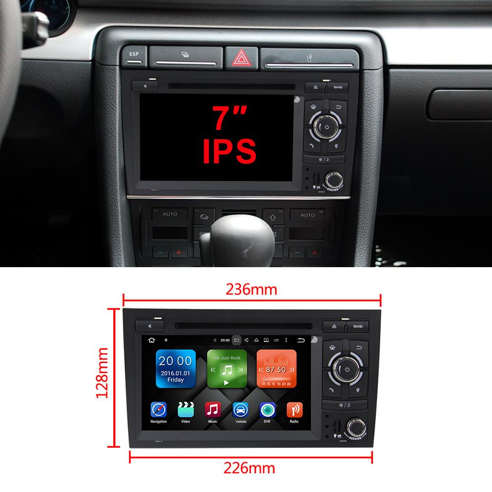 Eunavi 2 din Android 9 GPS 2 Din Autoradio Stereo System For Audi/A4/S4 multimedia 8 Cores 4GB 64GB Car DVD Radio 2din headunit
