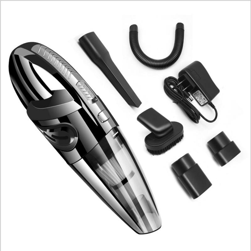 Car vacuum cleaner, portable wireless charging car wet and dry vacuum cleaner, household handheld high-power vacuum cleaner