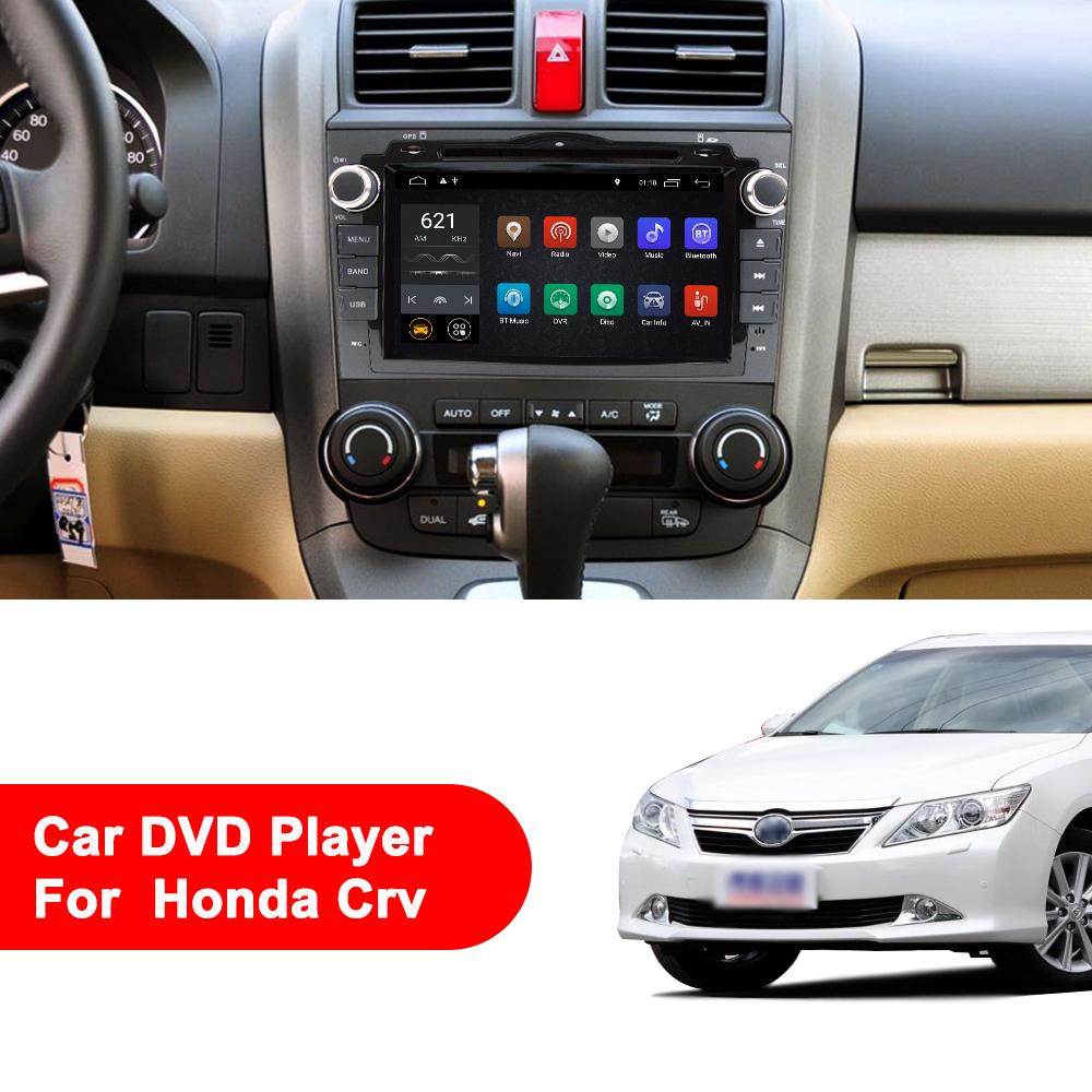 Eunavi 2 Din Androd 10 Car DVD Player For Honda CRV 2006 2007 2008 2009 2010 2011 Auto Radio Stereo 1024*600 HD TDA7851 DSP 4G