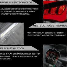 Cargar imagen en el visor de la galería, VLAND Car Accessories LED Tail Lights Assembly For Hyundai Santafe 2013-2017 Tail Lamp LED DRL With Turn Signal Reverse Lights