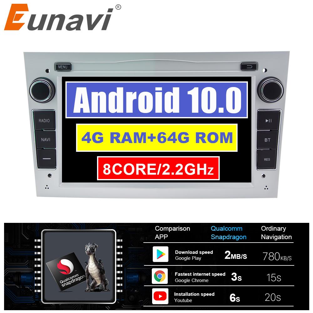 Eunavi 2 Din Android Car Radio For Opel Vectra C Zafira B Corsa D C Astra H G J Meriva Vivaro Multimedia Navigation GPS NO DVD