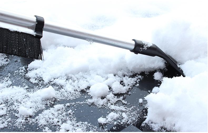 Car snow shovel ice shovel aluminum alloy telescopic snow brush ice shovel car snow removal deicing shovel winter snow shovel car supplies