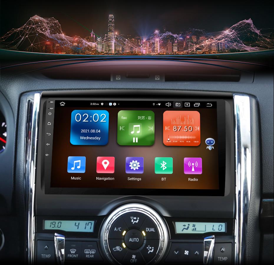 Eunavi 2 Din Car Radio Android 11 For Toyota Mark X Reiz GPS Multimedia Video Player Autoradio Navigation Audio X130 2din dvd