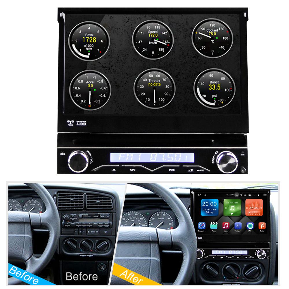 Eunavi 4G RAM 1 Din Octa 8 Core Car DVD Player For Universal Navigation Stereo Radio WIFI MP3 Audio USB SWC Android 9.0 GPS