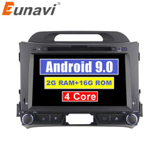 Load image into Gallery viewer, Eunavi 2 din Android 9.0 car dvd Multimedia player for KIA sportage 2011 2012 2013 2014 2015 2din radio gps navigation headunit