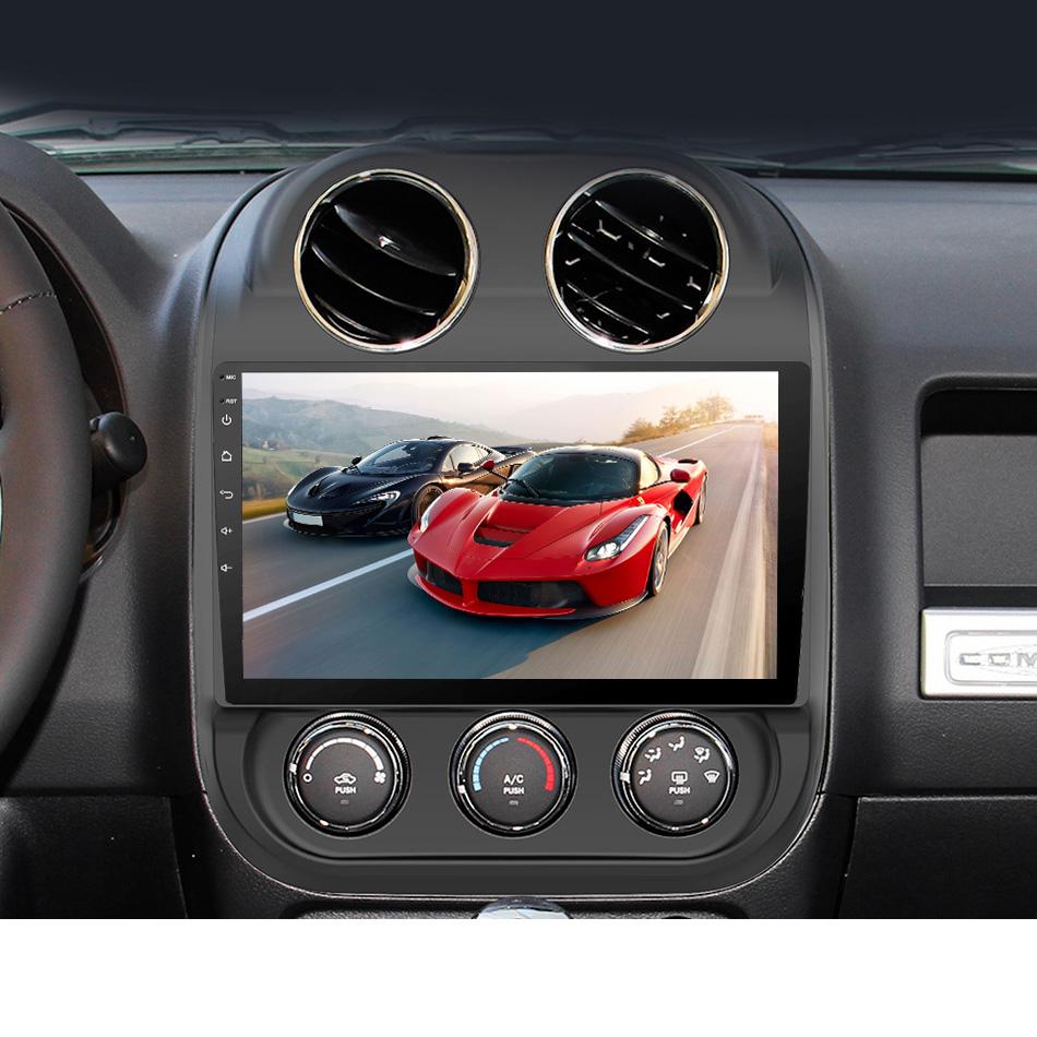 Eunavi Android 11 Car Radio For JEEP Compass Patriot 2010 - 2016 Stereo 2 Din Multimedia Player GPS Navigation Carplay DSP DVD